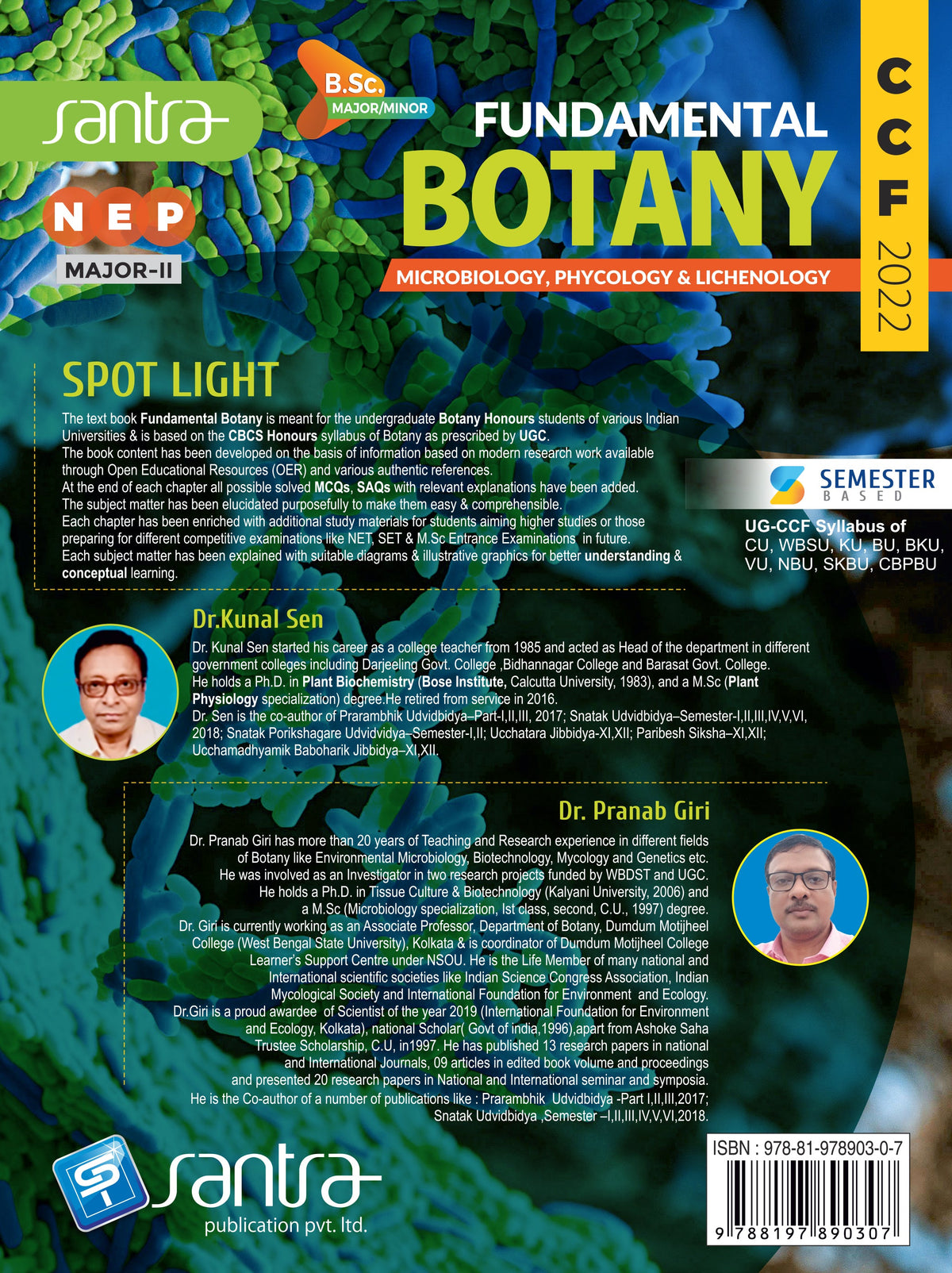 Fundamental Botany (B.Sc.-Major/Minor-NEP-CCF) Sem - II – Microbiology, Phycology & Lichenology