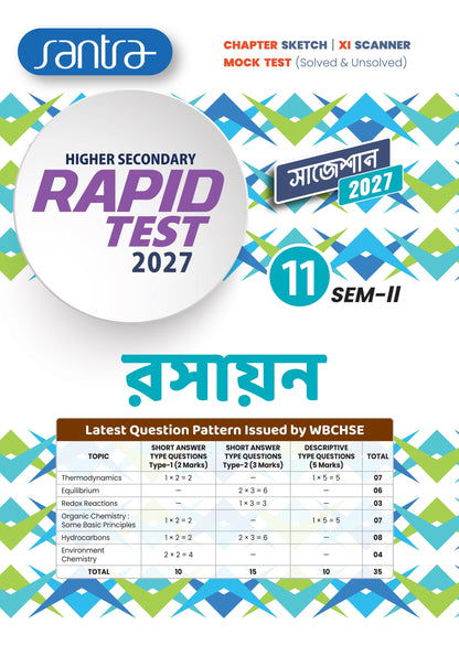 Higher Secondary Rapid Test (Class XI, Sem 2) 2026-27 –  Rasayan