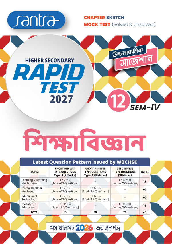 Higher Secondary Rapid Test (Class XII, Sem 4) 2026-27 –  Sikshabigyan