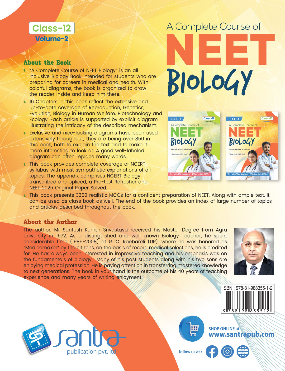 A Complete Course Of NEET Biology (Vol-II) Class- XII (Eng. Version) (2025)
